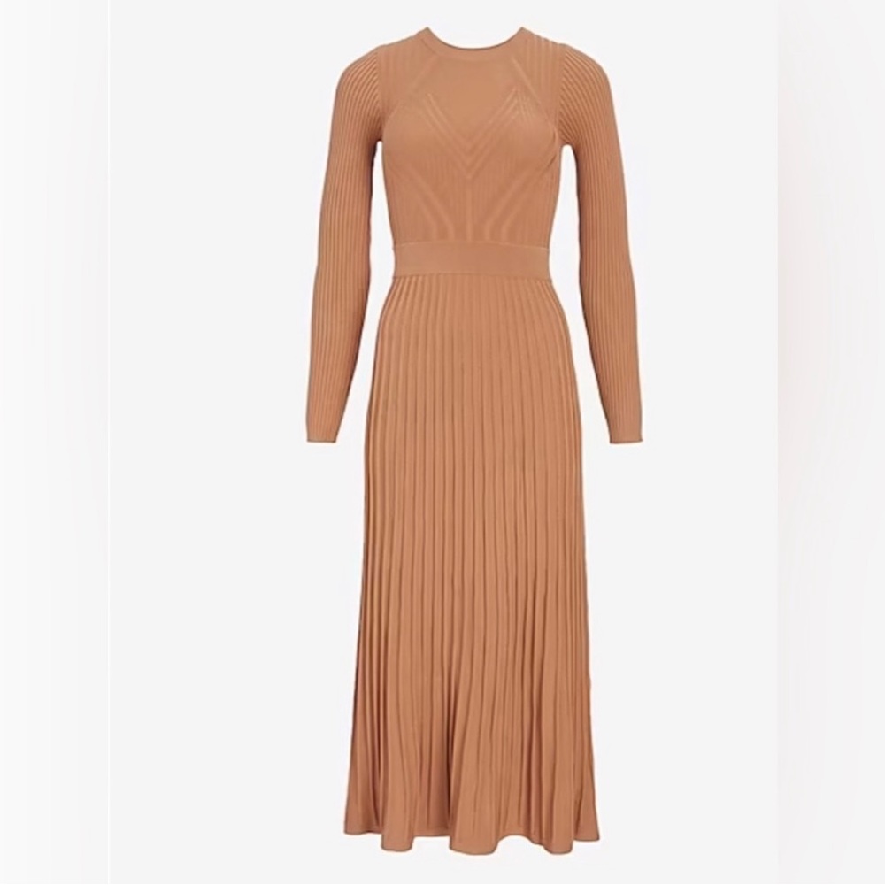 Express Ribbed Crew Maxi Dress